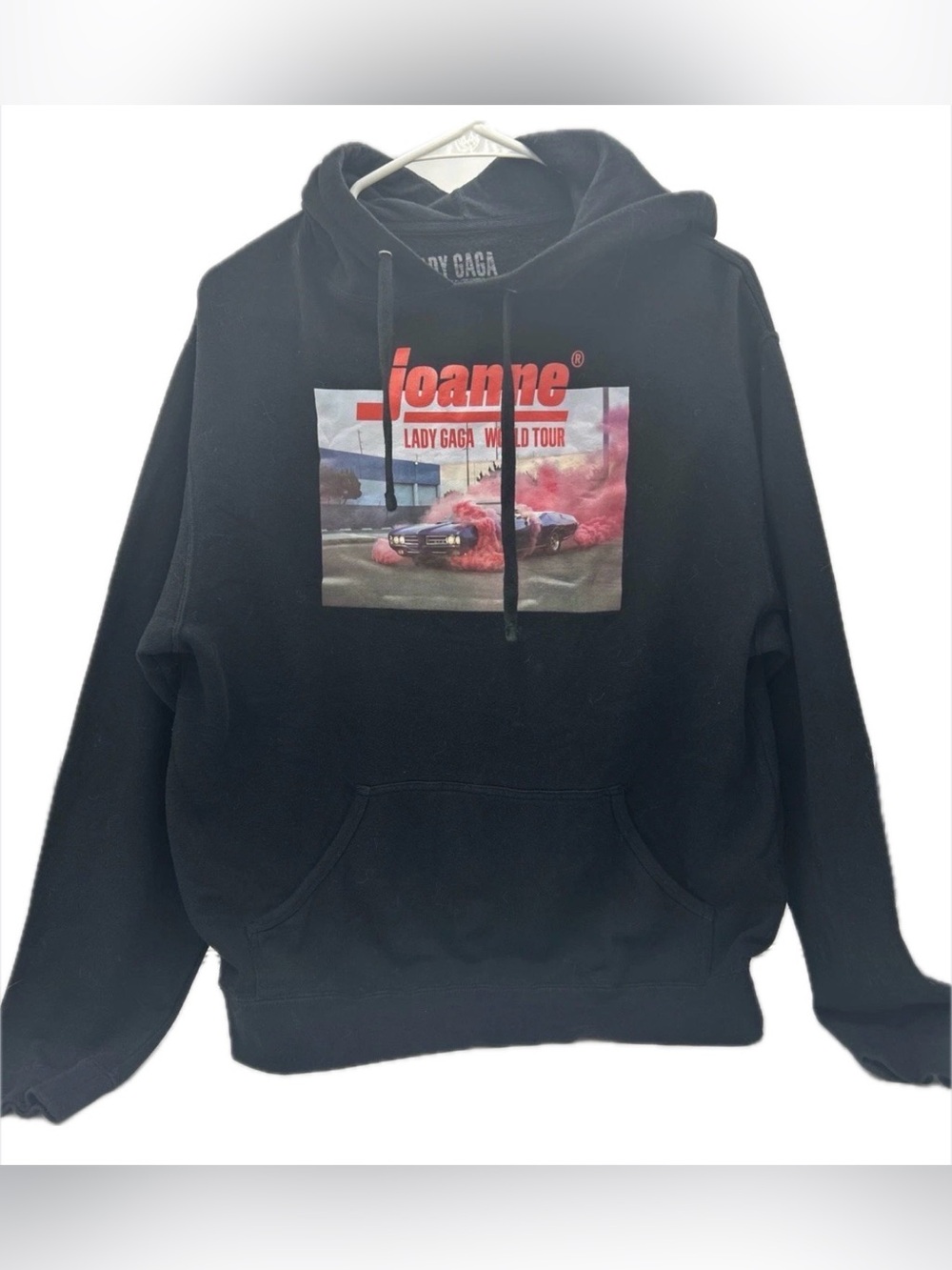Lady Gaga Official Joanne World Tour Sweatshirt Hoodie Black Unisex Size XL